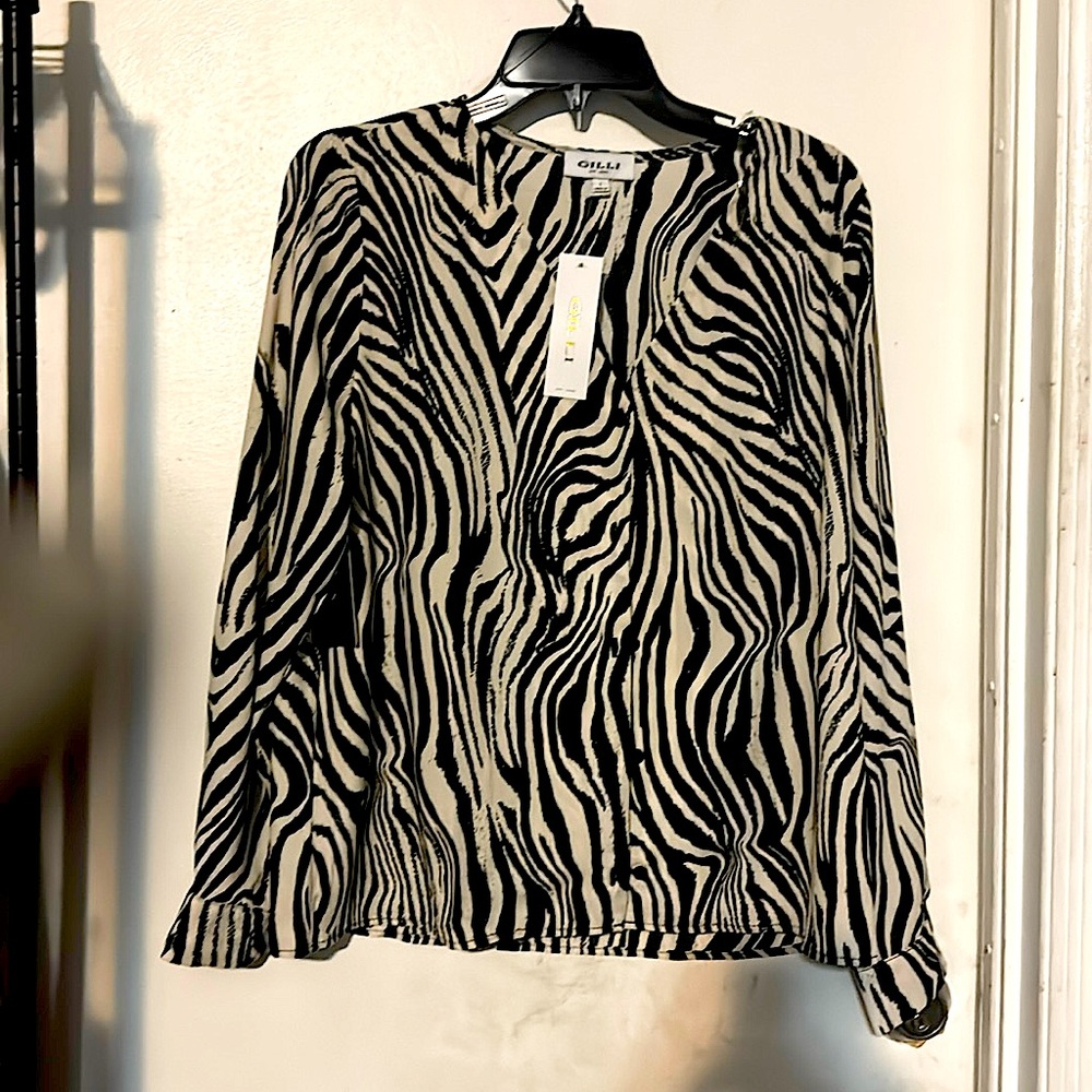 Zebra print Gilly blouse